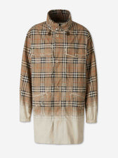 Burberry Hombre Barcelona Parka Check Algodón color Camel sku 503-000243 01 - Foto 1