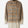 Burberry Hombre Barcelona Parka Check Algodón color Camel sku 503-000243 01 - Foto 1
