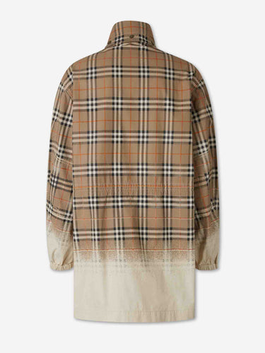 Burberry Hombre Barcelona Parka Check Algodón color Camel sku 503-000243 01 - Foto 2