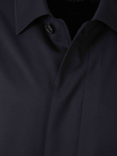 Zegna Hombre Barcelona Chaqueta Larga Impermeable color Azul Noche sku 503-000244 01 - Foto 3