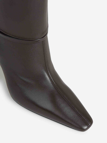 Saint Laurent Mujer Barcelona Botines Niki Logo color Marrón Oscuro sku 805-000758 01 - Foto 5