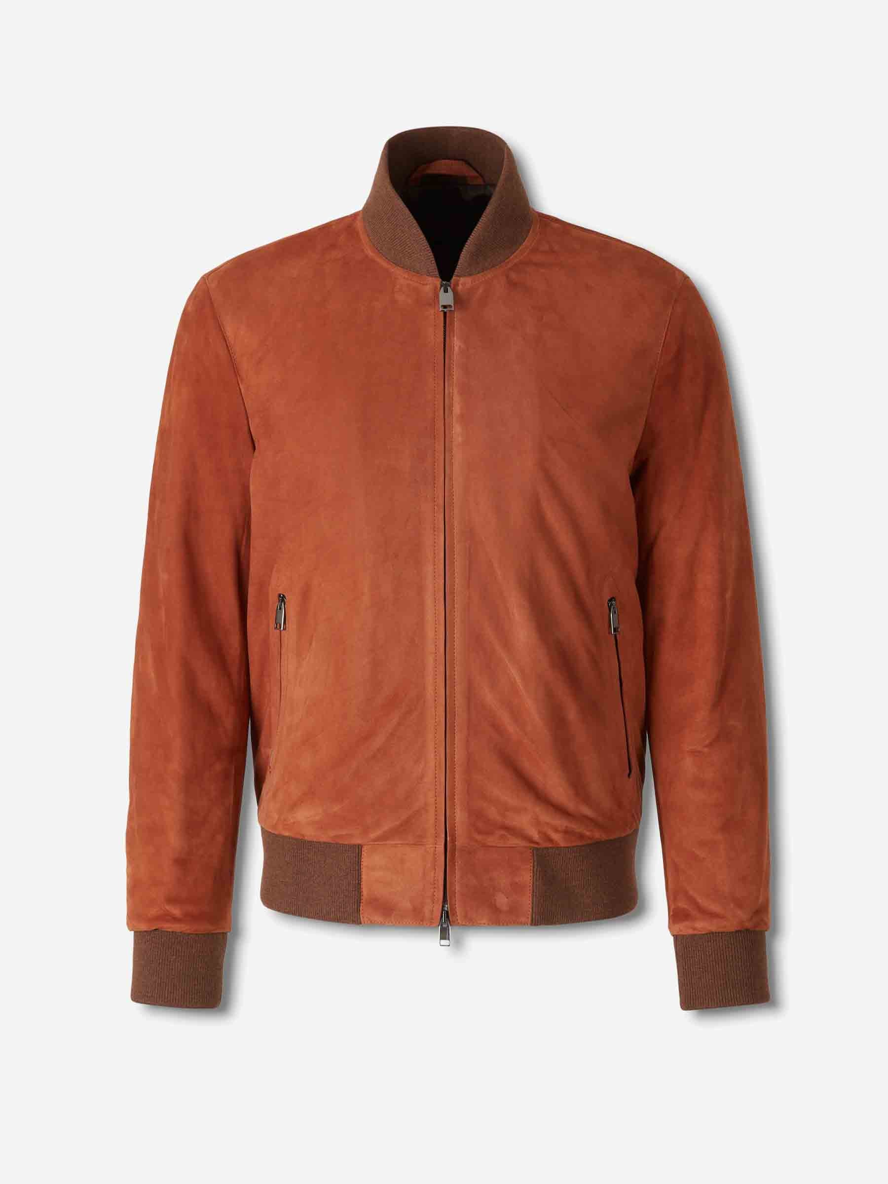 Brioni Hombre Barcelona Chaqueta Bomber Piel color Caramelo sku 511-000636 01 - Foto 1