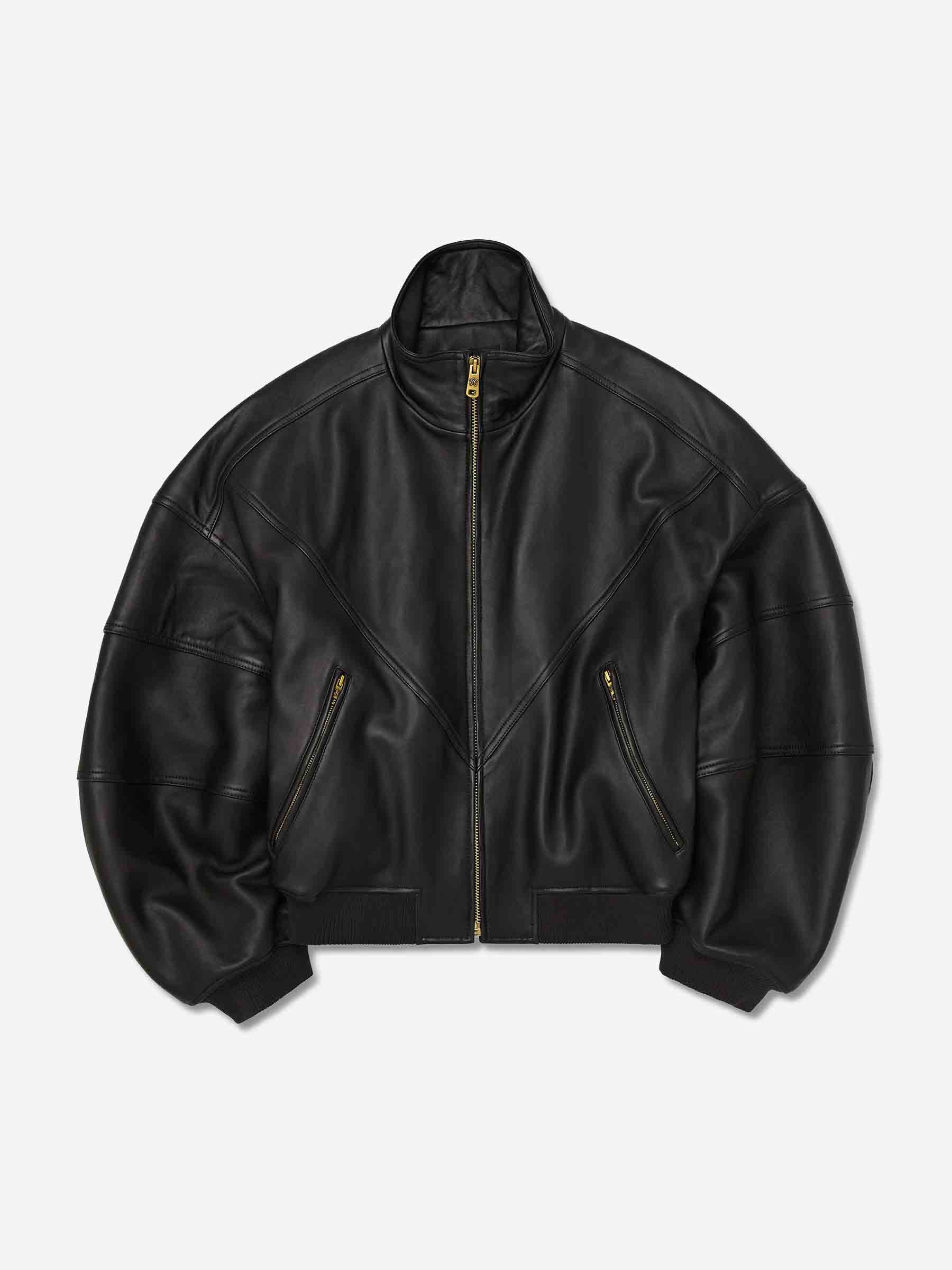 Willy Chavarria Hombre Barcelona Chaqueta Piel Ruff Ride color Negro sku 511-000637 01 - Foto 1