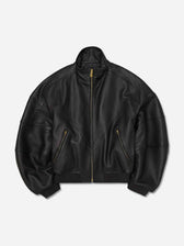 Willy Chavarria Hombre Barcelona Chaqueta Piel Ruff Ride color Negro sku 511-000637 01 - Foto 1