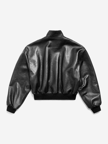 Balenciaga Hombre Barcelona Chaqueta Piel Blouson color Negro sku 511-000639 01 - Foto 3