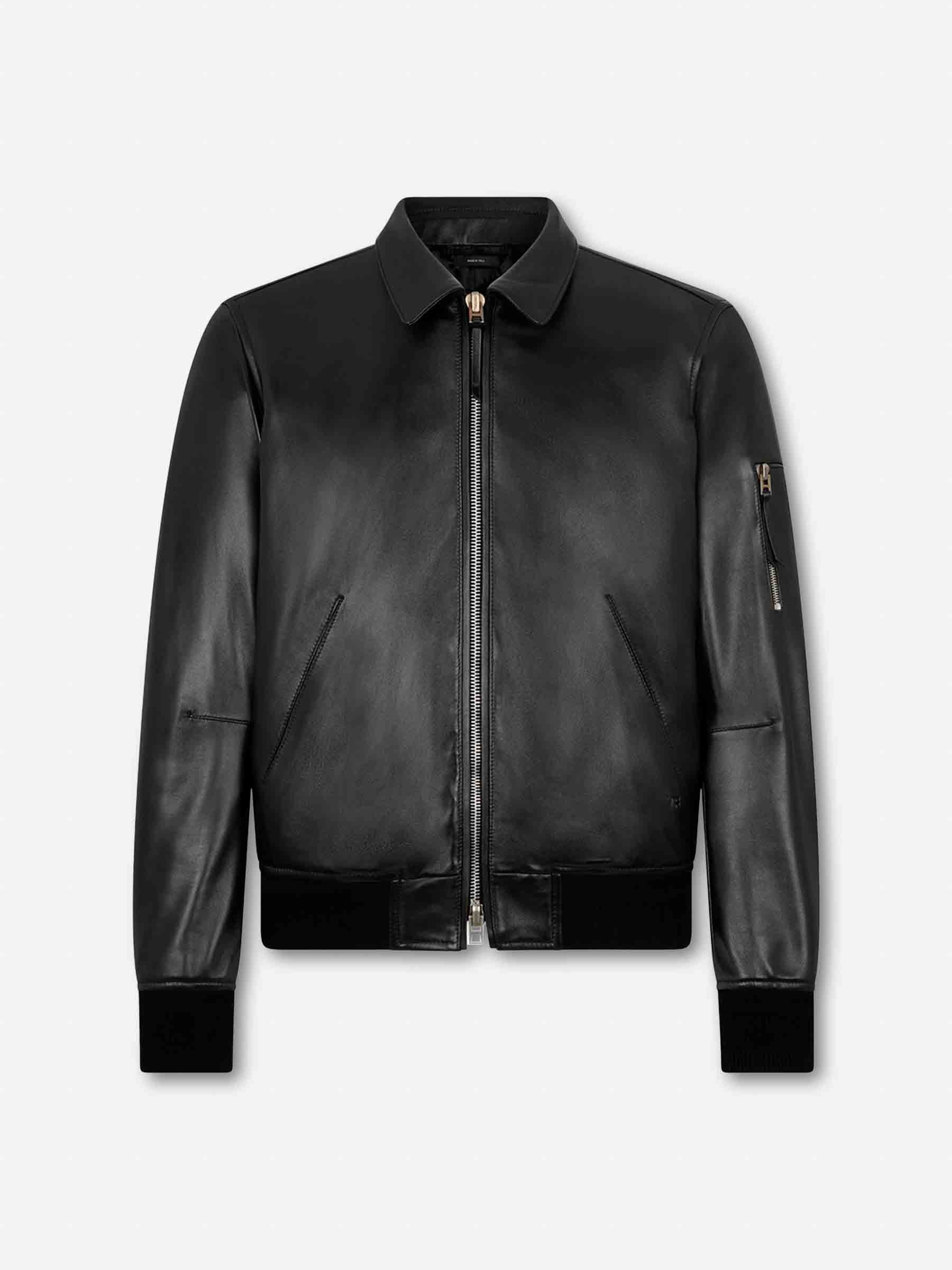 Tom Ford Hombre Barcelona Chaqueta Piel Napa color Negro sku 511-000641 01 - Foto 1