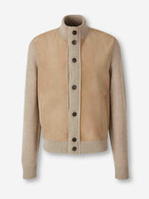 Zegna Hombre Barcelona Chaqueta Punto Suede color Camel sku 511-000642 01 - Foto 1