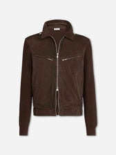 Brunello Cucinelli Hombre Barcelona Chaqueta Piel Ante color Marrón Oscuro sku 511-000643 01 - Foto 1