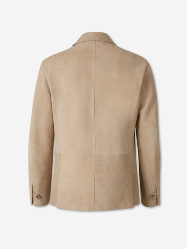 Canali Hombre Barcelona Americana Cruzada Ante color Camel sku 511-000645 01 - Foto 2