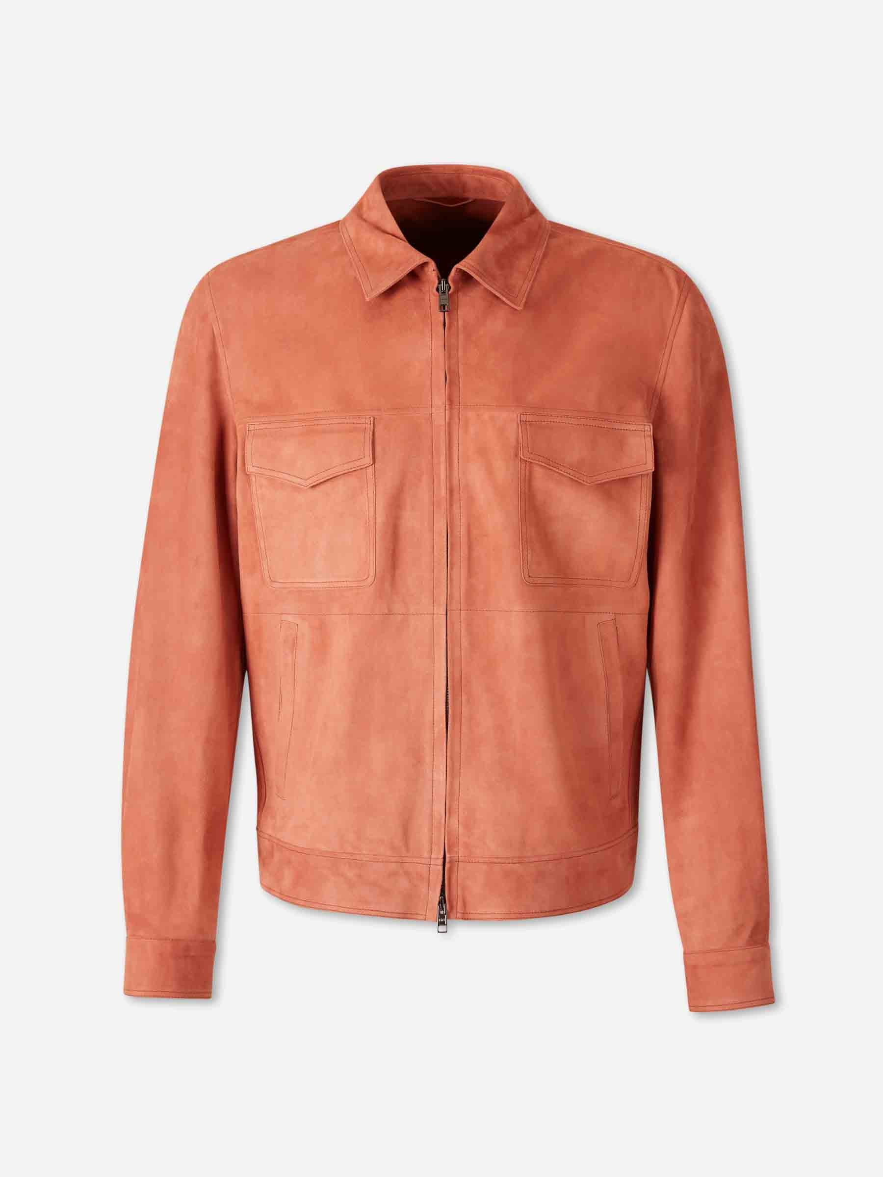 Santa Eulalia Hombre Barcelona Chaqueta Casual Piel color Naranja Oscuro sku 511-000646 01 - Foto 1