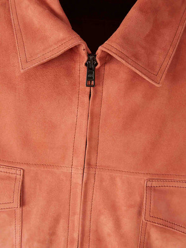 Santa Eulalia Hombre Barcelona Chaqueta Casual Piel color Naranja Oscuro sku 511-000646 01 - Foto 3