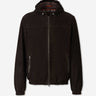 Herno Hombre Barcelona Chaqueta Ante Capucha color Marrón Oscuro sku 511-000655 01 - Foto 1
