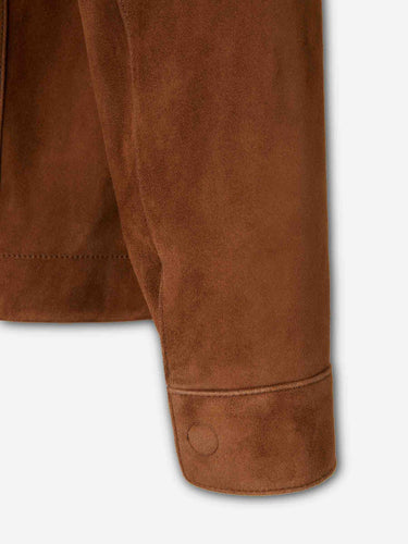 Tom Ford Hombre Barcelona Chaqueta Casual Ante color Caramelo sku 511-000656 01 - Foto 4
