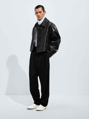 Bottega Veneta Hombre Barcelona Chaqueta Piel color Negro sku 511-000657 01 - Foto 1