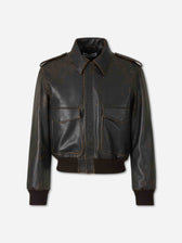 Jil Sander Hombre Barcelona Chaqueta Piel color Marrón Oscuro sku 511-000659 01 - Foto 1