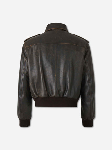 Jil Sander Hombre Barcelona Chaqueta Piel color Marrón Oscuro sku 511-000659 01 - Foto 2