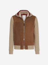 Brunello Cucinelli Hombre Barcelona Bomber Piel Ante color Camel sku 511-000663 01 - Foto 1