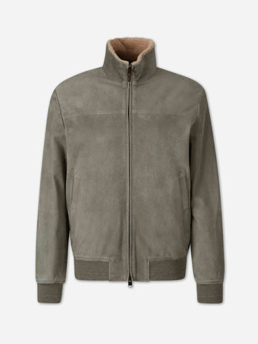Canali Hombre Barcelona Chaqueta Ante Acolchada color Verde Manzana sku 511-000666 01 - Foto 1