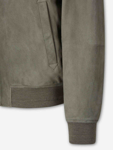 Canali Hombre Barcelona Chaqueta Ante Acolchada color Verde Manzana sku 511-000666 01 - Foto 4