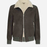 Brunello Cucinelli Hombre Barcelona Chaqueta Bomber Piel color Gris Antracita sku 511-000668 01 - Foto 1