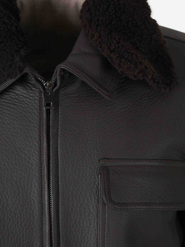 Santa Eulalia Hombre Barcelona Chaqueta Casual Piel color Marrón Oscuro sku 511-000673 01 - Foto 3