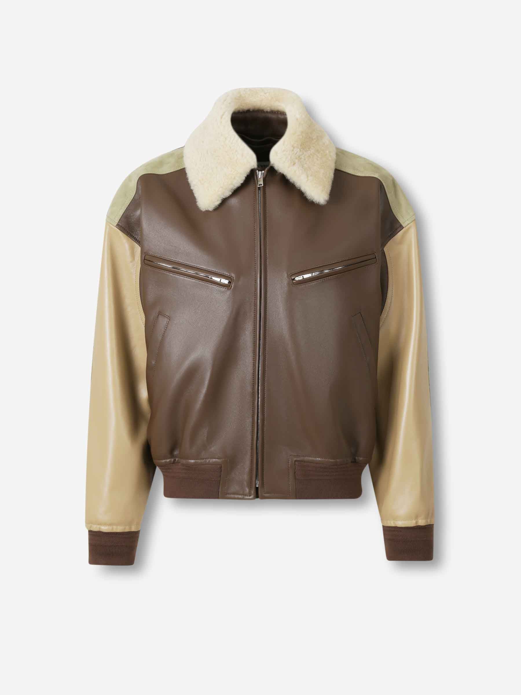 Bottega Veneta Hombre Barcelona Chaqueta Piel Napa color Marrón Oscuro sku 512-002547 01 - Foto 1