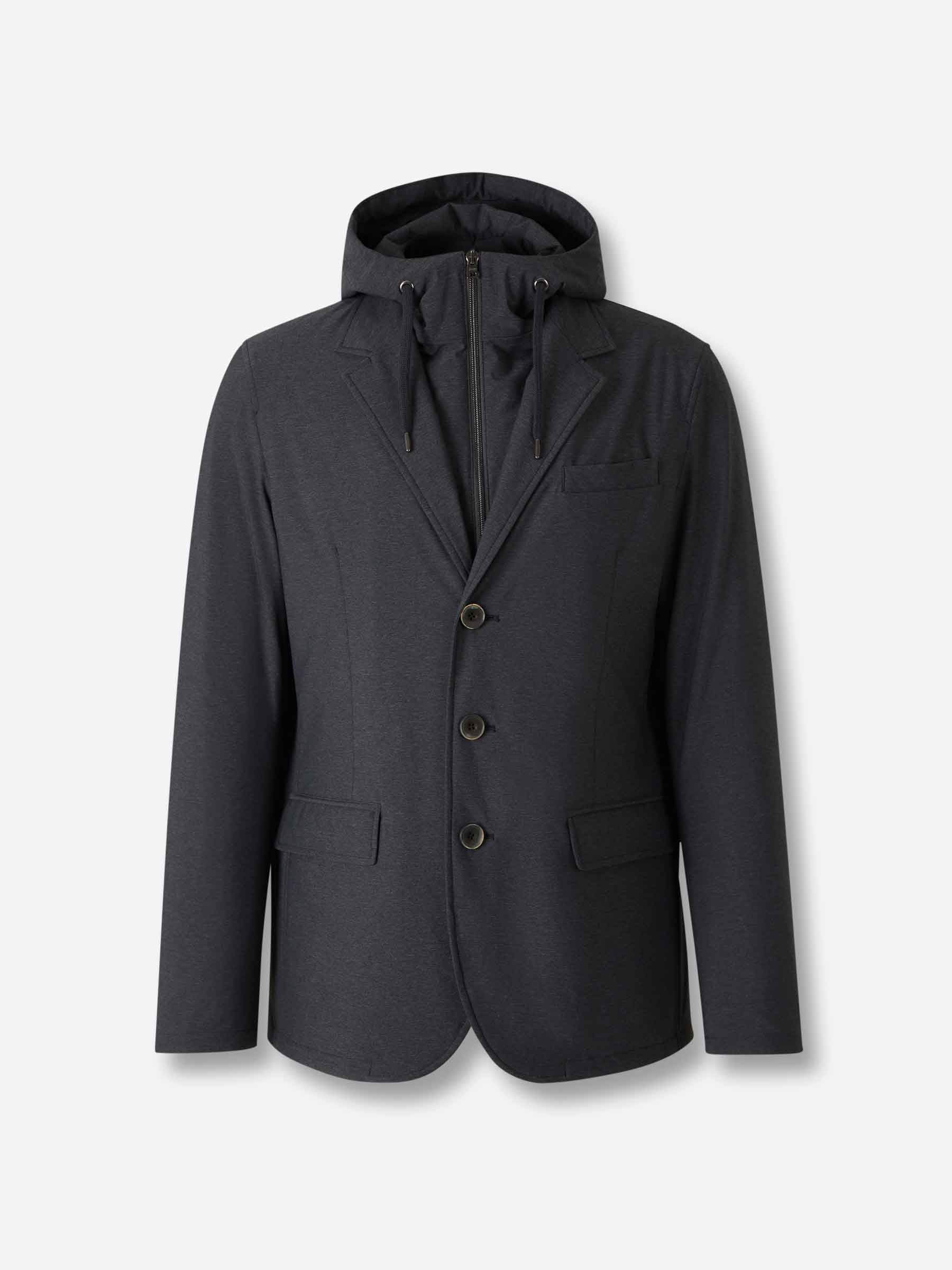 Herno Hombre Barcelona Chaqueta Blazer Técnica color Gris Antracita sku 512-002552 02 - Foto 1