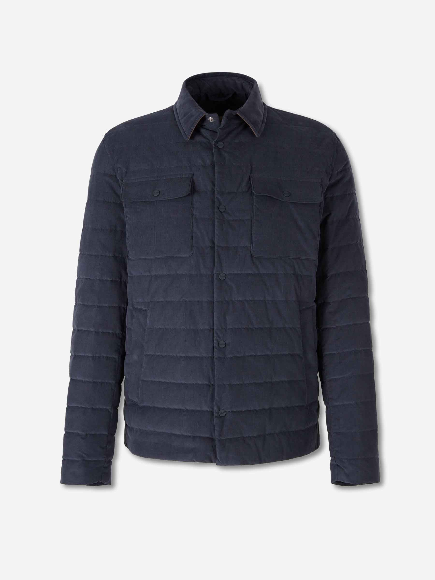 Herno Hombre Barcelona Chaqueta Camisera Acolchada color Azul Marino sku 512-002556 01 - Foto 1