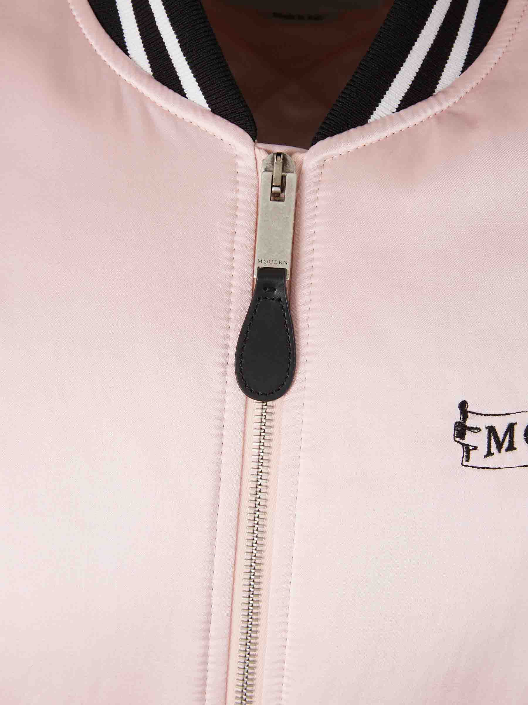 McQueen Hombre Barcelona Chaqueta Bomber Seda color Rosa sku 512-002557 01 - Foto 2
