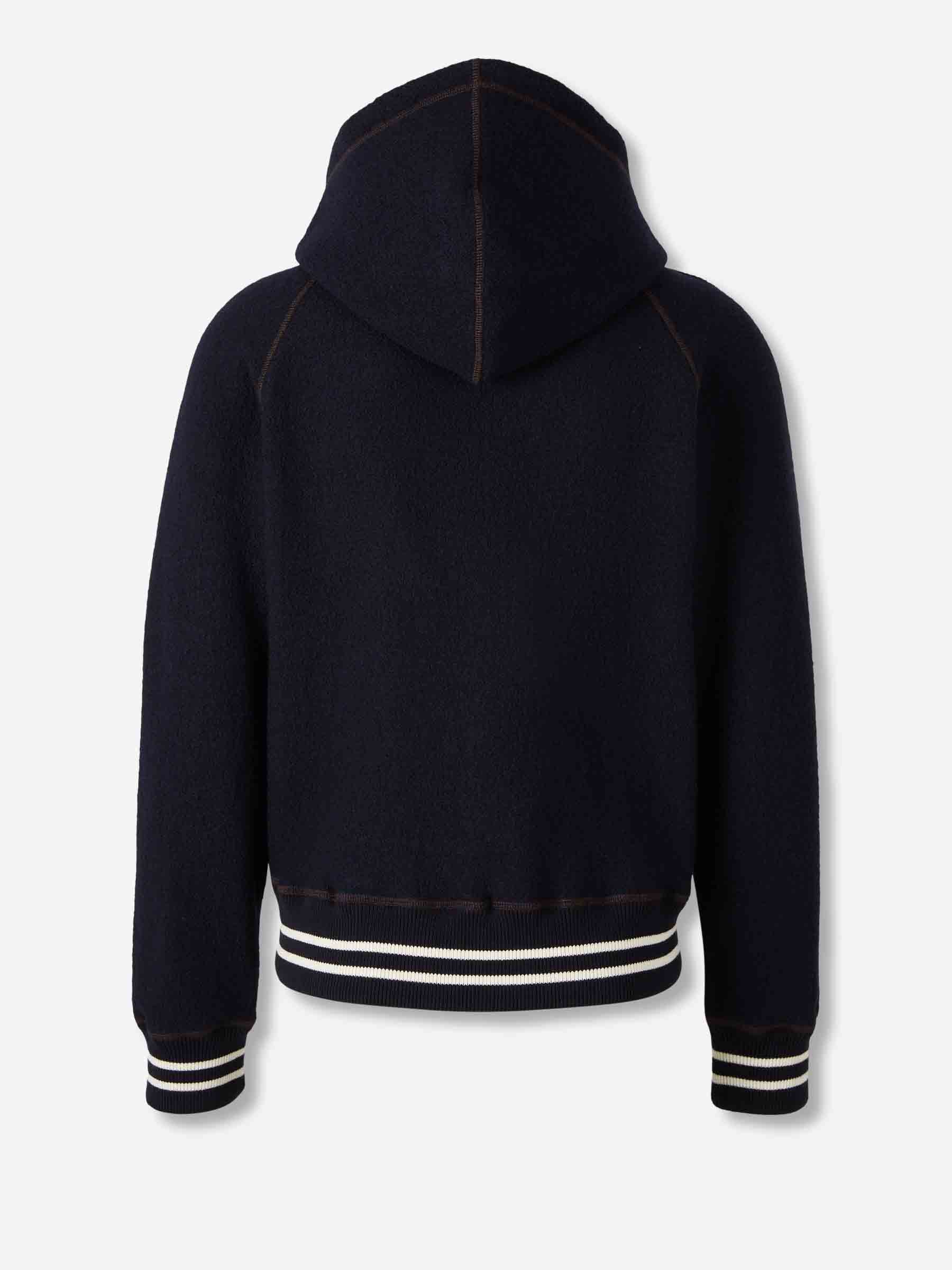 Wales Bonner Hombre Barcelona Sudadera Cremallera October color Azul Marino sku 512-002561 01 - Foto 2