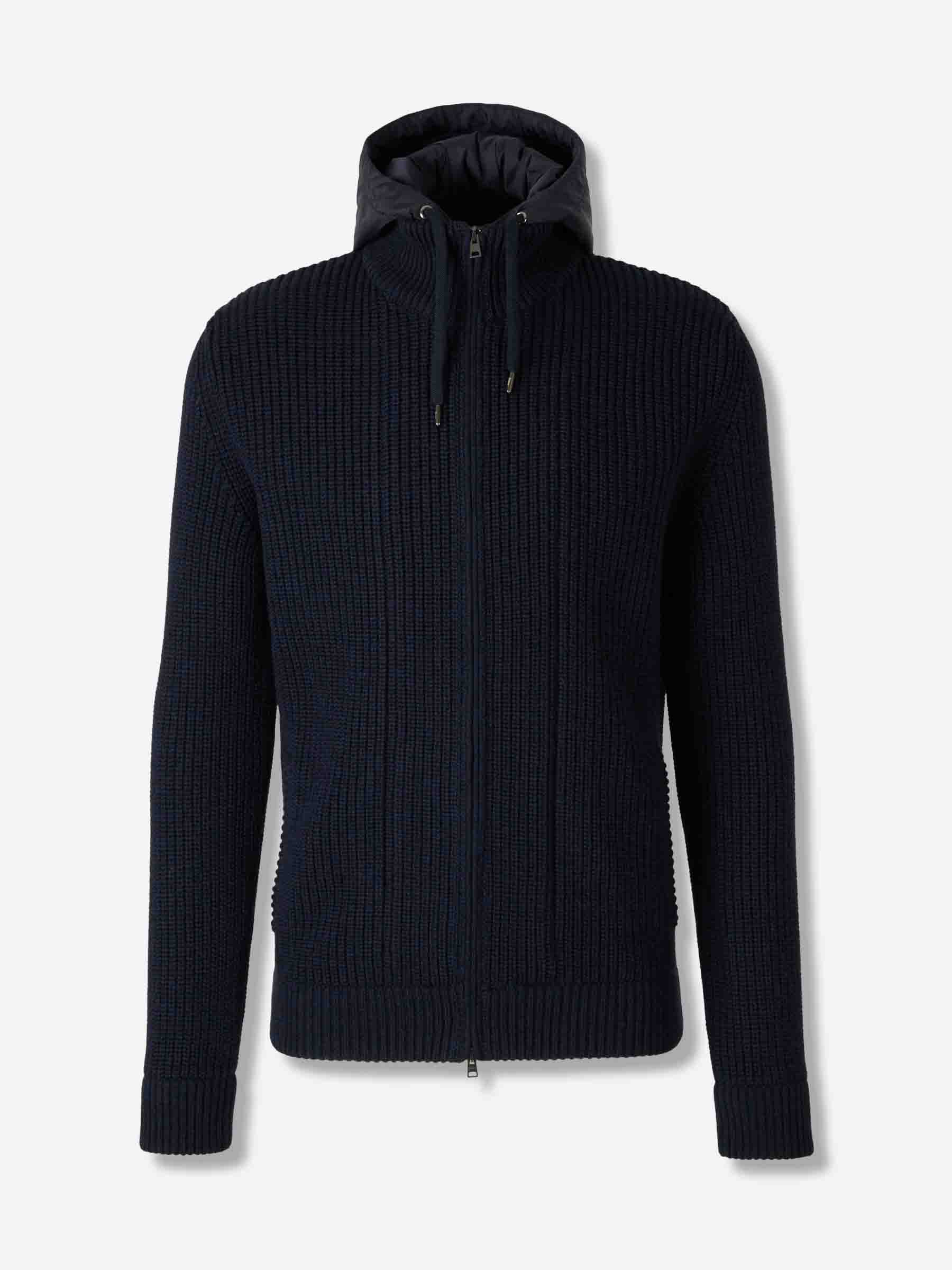 Herno Hombre Barcelona Cárdigan Punto Cremallera color Azul Marino sku 512-002565 01 - Foto 1