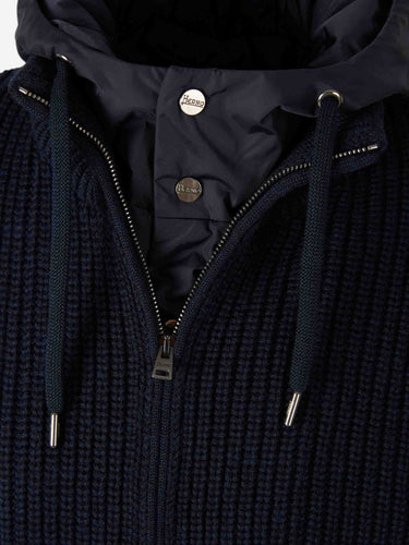 Herno Hombre Barcelona Cárdigan Punto Cremallera color Azul Marino sku 512-002565 01 - Foto 3