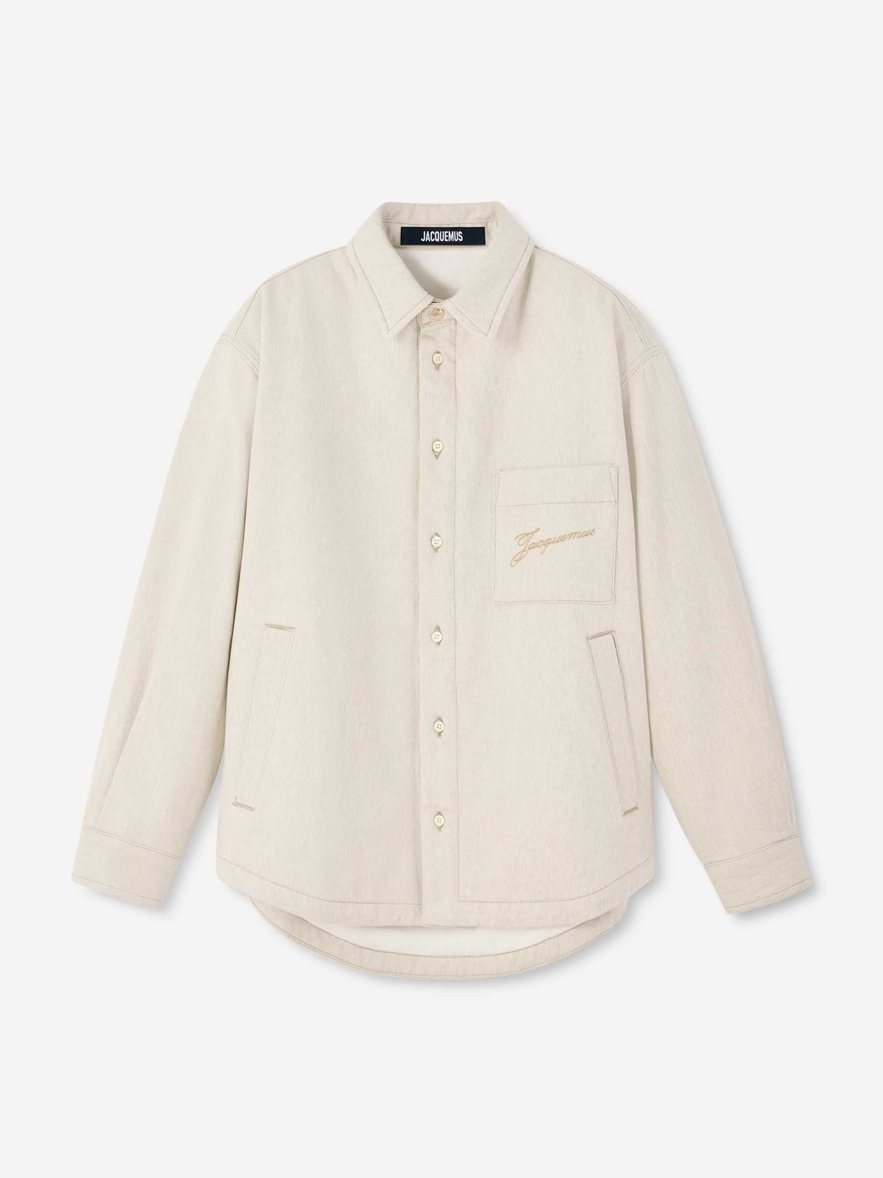 Jacquemus Hombre Barcelona Sobrecamisa Boulanger color Beige sku 512-002575 01 - Foto 1