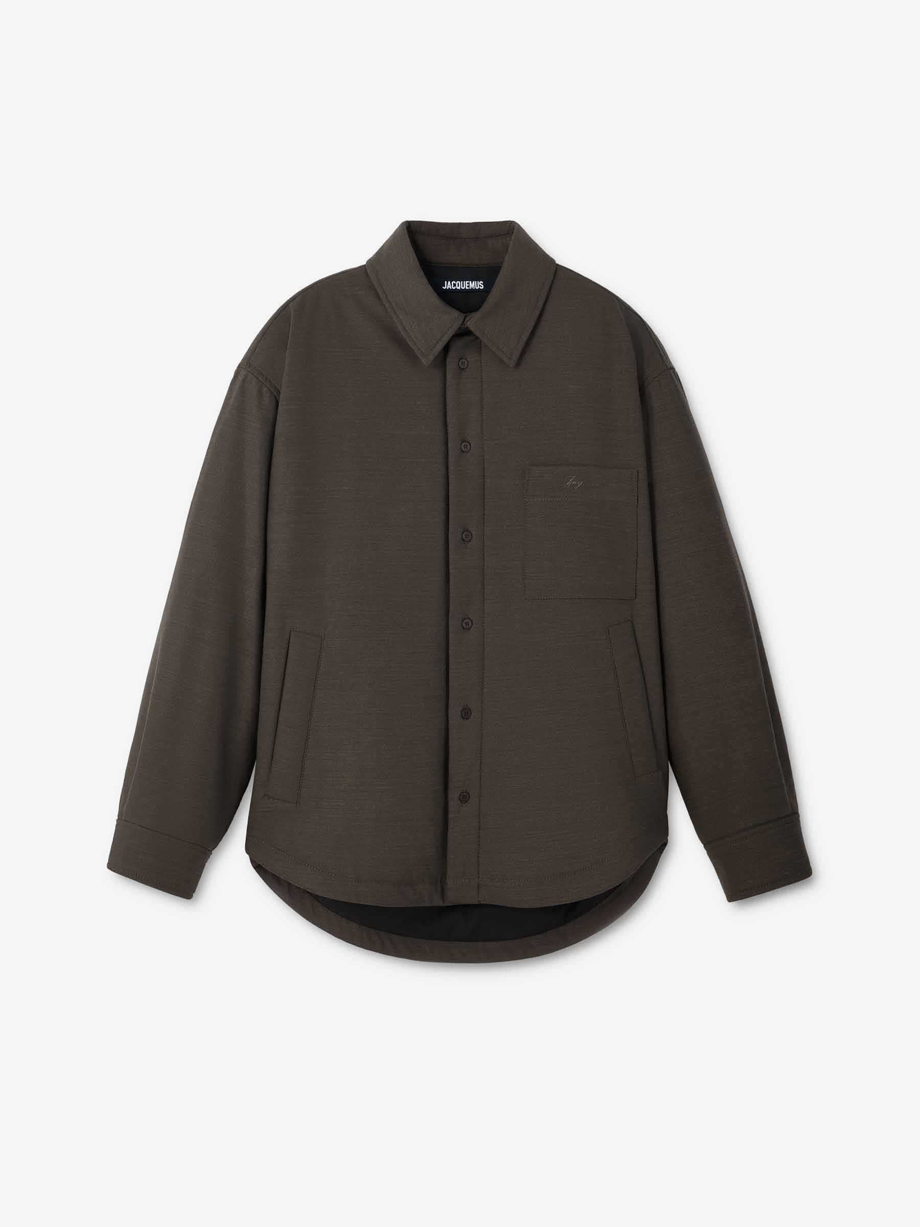 Jacquemus Hombre Barcelona Sobrecamisa Boulanger color Marrón Oscuro sku 512-002576 01 - Foto 1