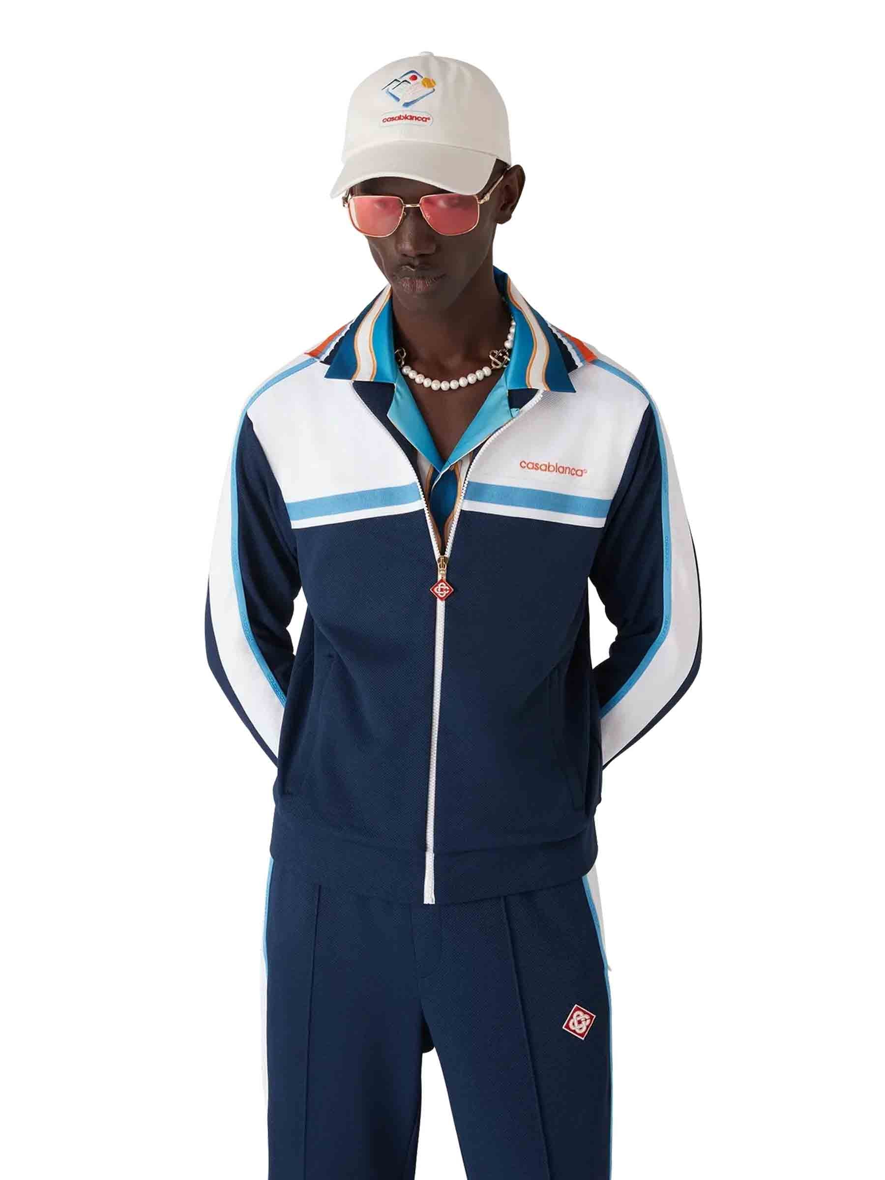 Casablanca Hombre Barcelona Chaqueta Deportiva Piqué color Azul Marino sku 512-002587 01 - Foto 2