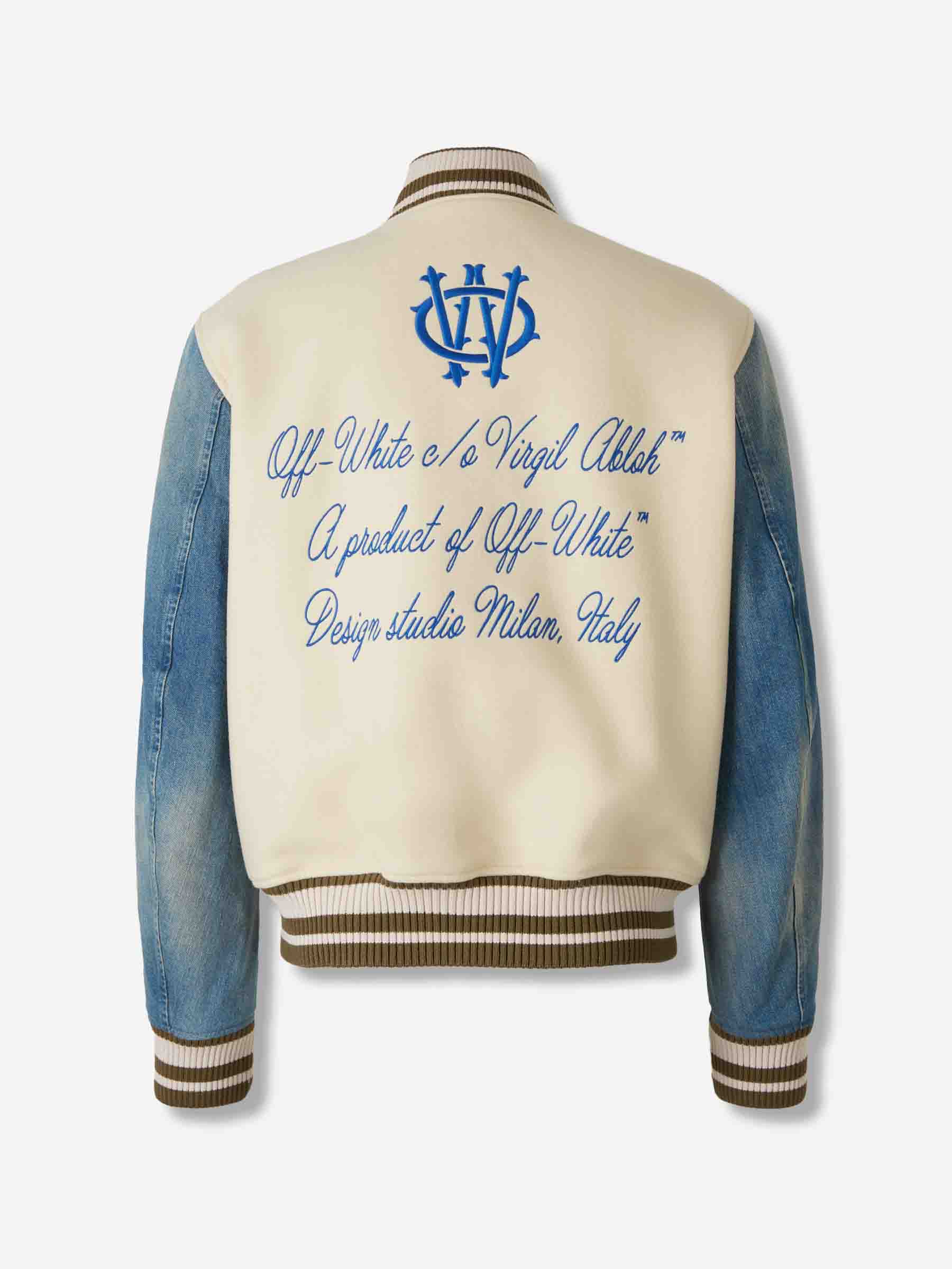 Off-White Hombre Barcelona Chaqueta Bomber Gothic color Crema sku 512-002599 01 - Foto 2