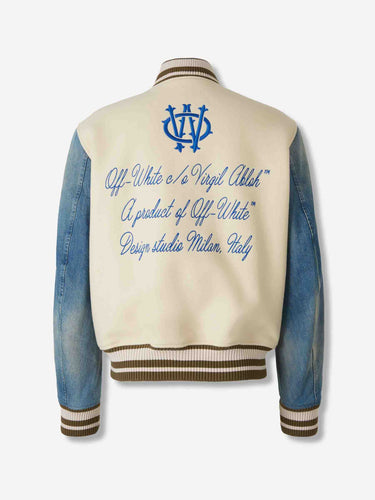 Off-White Hombre Barcelona Chaqueta Bomber Gothic color Crema sku 512-002599 01 - Foto 2