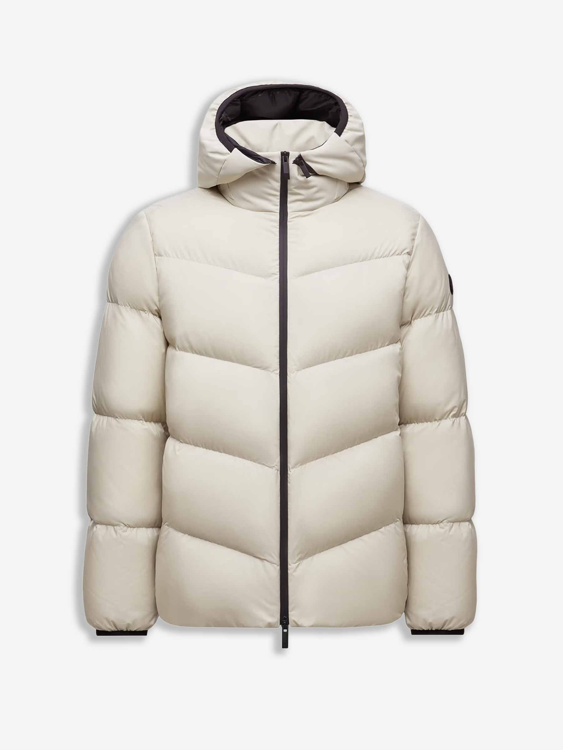 Moncler Hombre Barcelona Plumífero Capucha Forez color Beige sku 512-002621 01 - Foto 1