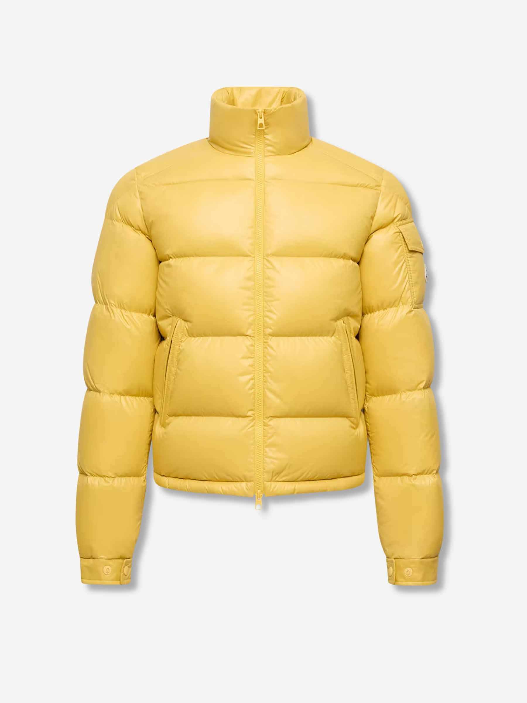 Moncler Hombre Barcelona Plumífero Corto Levitha color Amarillo sku 512-002627 01 - Foto 1