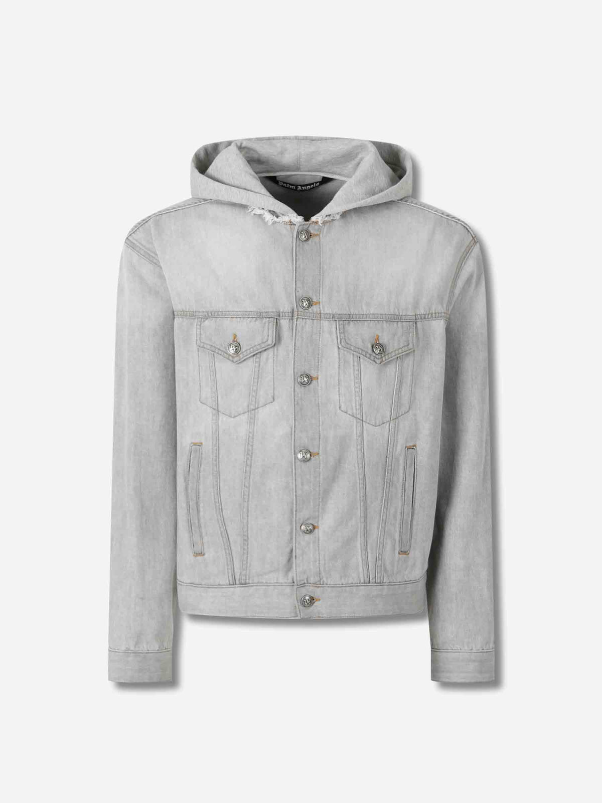 Palm Angels – Palm Angels Hooded Denim Jacket in Barcelona or Shop 