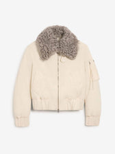 Ami Paris Hombre Barcelona Chaqueta Bomber Acolchada color Marfil sku 512-002634 01 - Foto 1