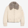 Ami Paris Hombre Barcelona Chaqueta Bomber Acolchada color Marfil sku 512-002634 01 - Foto 1