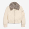 Ami Paris Hombre Barcelona Chaqueta Bomber Acolchada color Marfil sku 512-002634 01 - Foto 1