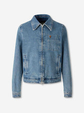 Ami Paris Hombre Barcelona Chaqueta Denim Cremallera color Azul Denim sku 512-002636 01 - Foto 1