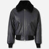 Ami Paris Hombre Barcelona Chaqueta Piel Bomber color Negro sku 512-002637 01 - Foto 1