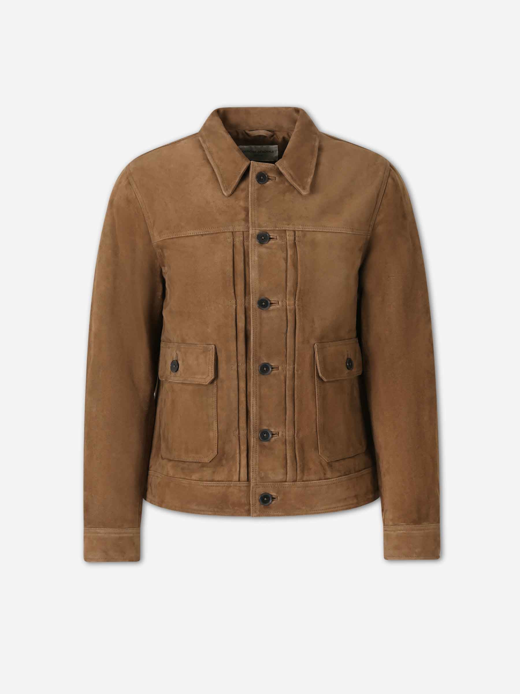 Officine Générale Hombre Barcelona Chaqueta Ante Lazlo color Camel sku 512-002638 01 - Foto 1