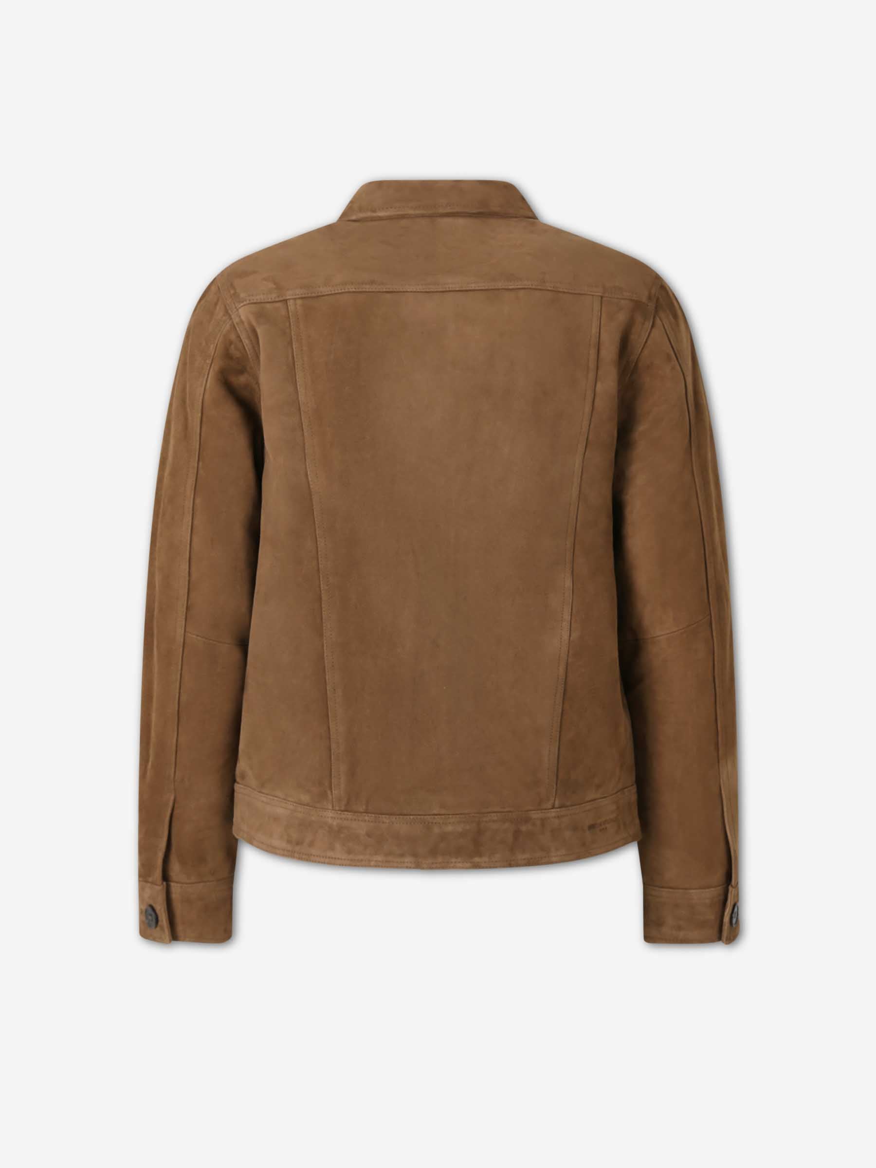Officine Générale Hombre Barcelona Chaqueta Ante Lazlo color Camel sku 512-002638 01 - Foto 2