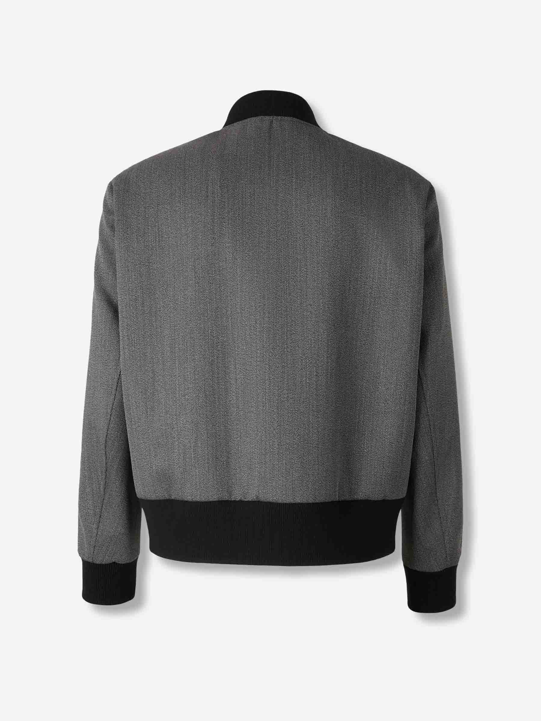 Lardini Hombre Barcelona Chaqueta Bomber Lana color Gris sku 512-002659 01 - Foto 2