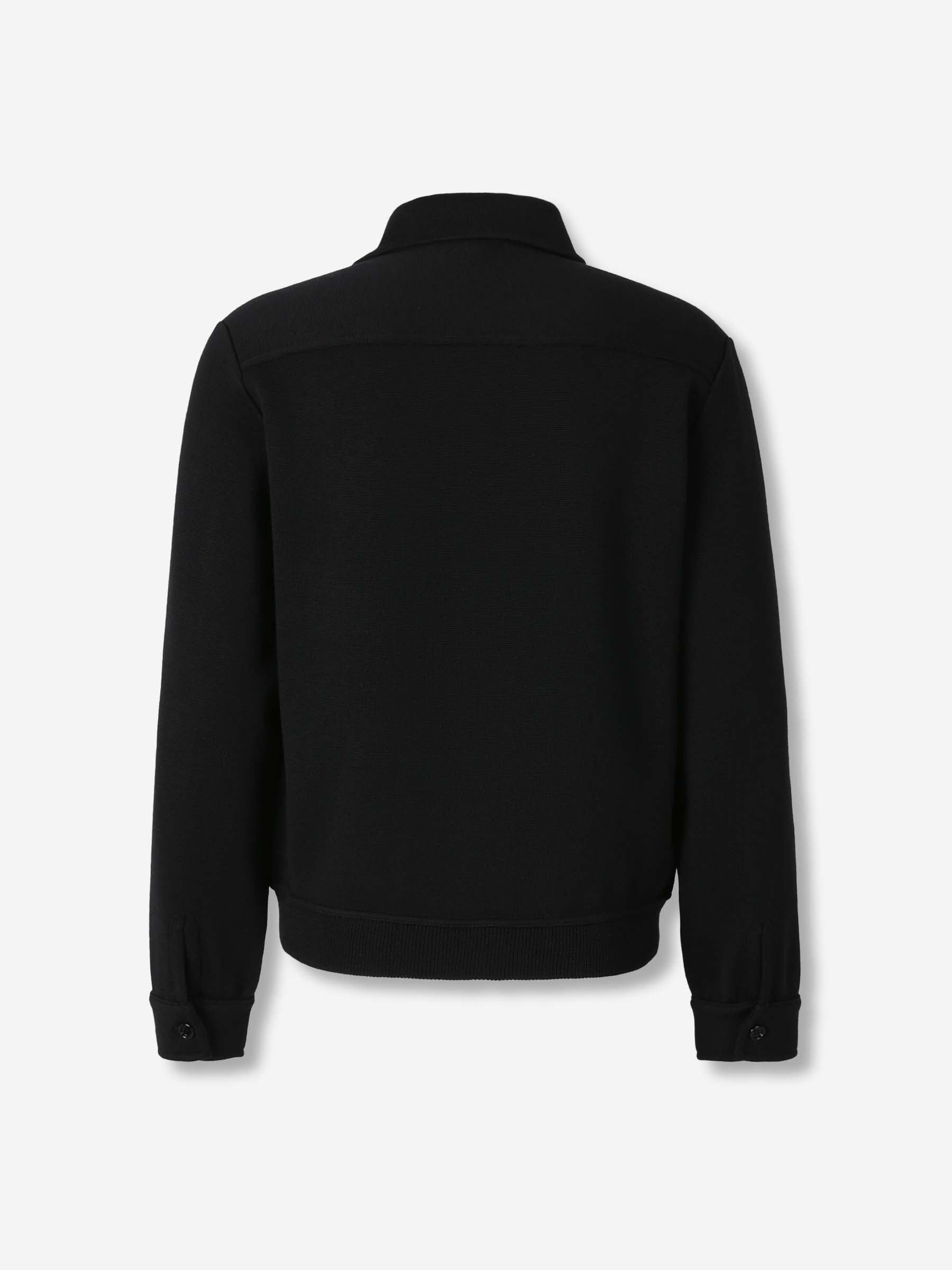 Lardini Hombre Barcelona Cárdigan Punto Lana color Negro sku 512-002661 01 - Foto 2