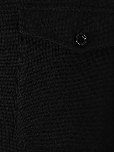 Lardini Hombre Barcelona Cárdigan Punto Lana color Negro sku 512-002661 01 - Foto 4